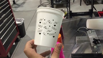 Screen Printing Plastic Cups with the Model F1-DC
