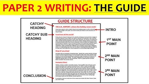 GUIDES - Paper 2 writing exam (EDUQAS GCSE English Language)