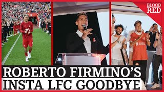 Roberto Firmino bids farewell to Liverpool with emotional Instagram Video