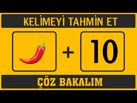 Bu Ne Demek? (Emojilerle Kelime Bulmaca) #1