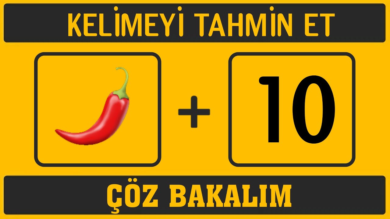 Bu Ne Demek? (Emojilerle Kelime Bulmaca) 1 Bulmaca Testi Çöz