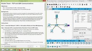 14.8.1 Packet Tracer - TCP and UDP Communications screenshot 3