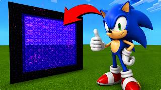 How To Make A Portal To The Sonic Dimension in Minecraft! 😱