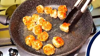 Сытный и быстрый ужин Мясные ФРИКАДЕЛЬКИ В СЛИВОЧНОМ СОУСЕ. Вкусно и просто. MEATBALLS