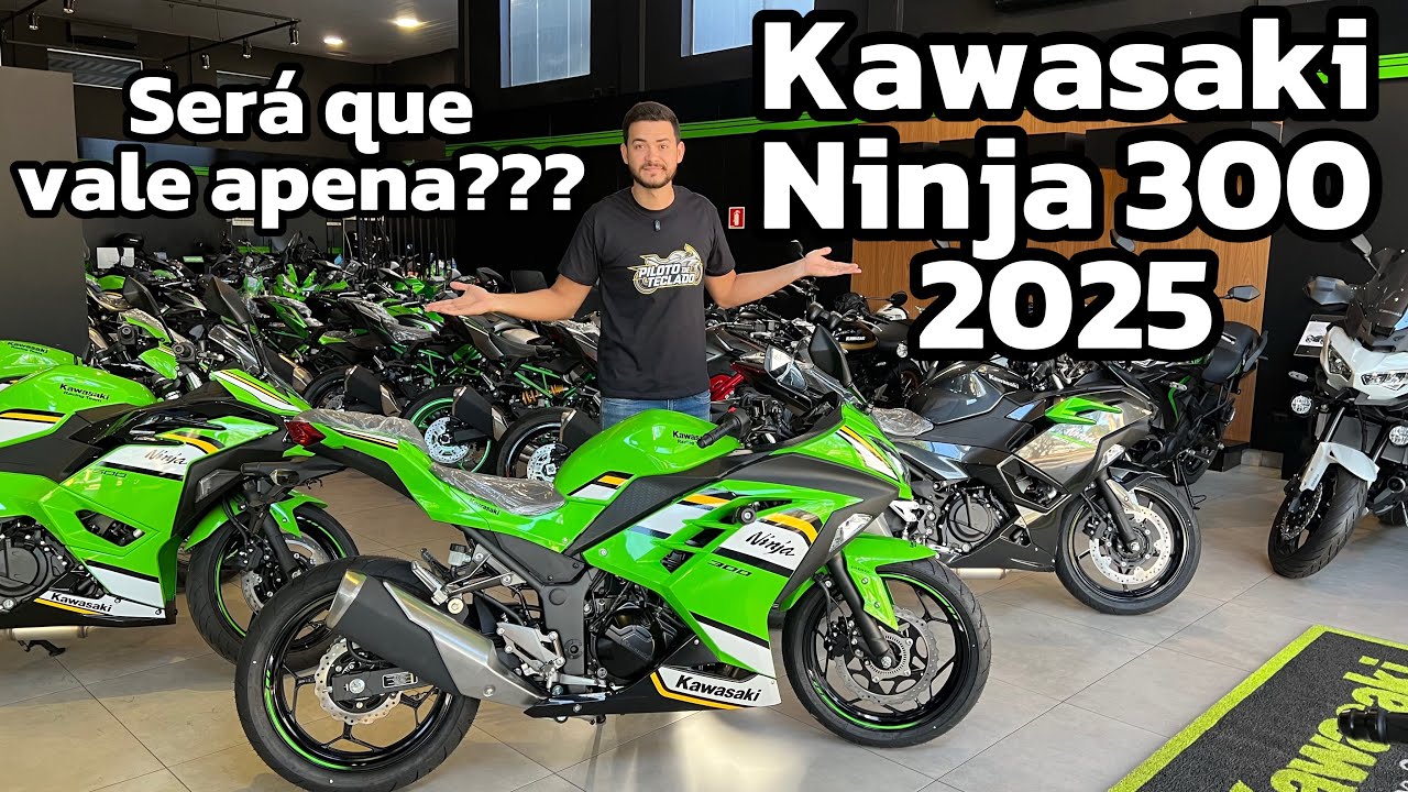 KAWASAKI NINJA 300 2025: Ela VOLTOU! Comparação com NINJA 500 e CB 300F!