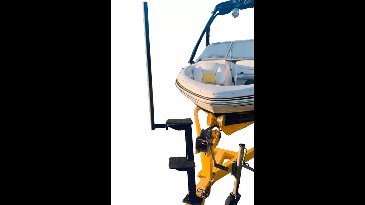Trailer Boat Steps by The USA Trailer Store Universal Fit Bass & Ski Boats