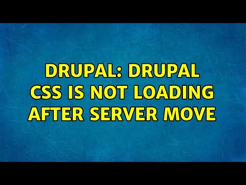 Drupal: Drupal CSS is not loading after server move