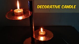 Decorative candle stand using only pipe and disc | Must watch.