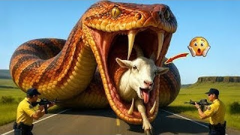 🔴Heroic Rescue Team Battles Giant Python to Save a Helpless Goat 🐍