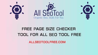 How to determine the size of a web page | Smallseotools | Page Size Checker Tool All SEO Tool Free