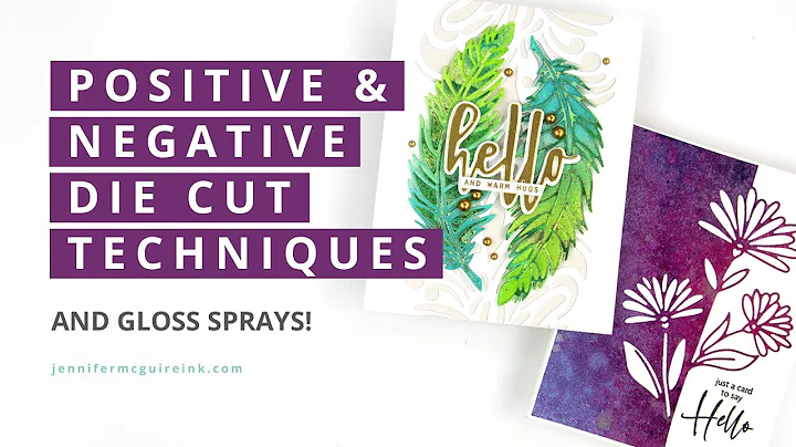 Positive & Negative Die Cut Techniques! + Gloss Sp...