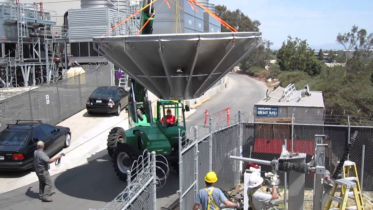 satellite tracker Guiding the Used Vertex 4.8M Dish to Safety