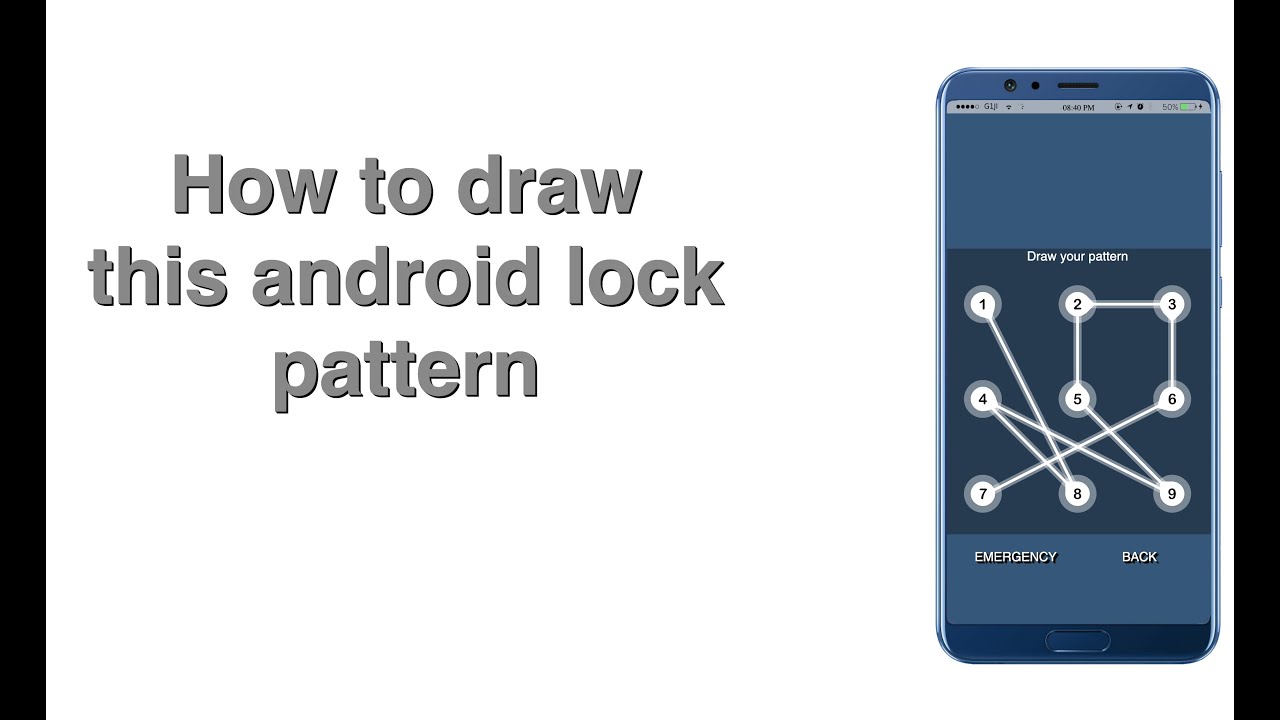 Android lock pattern 1,8,4,9,5,2,3,6,7 - YouTube