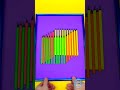 Turning Old Pencils into Stunning Art! Dad's Clever DIY Trick! 🎨🖊️#art
