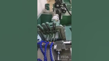 The fully automatic horizontal servo tapping machine #machine #factory #automobile #manufacturing