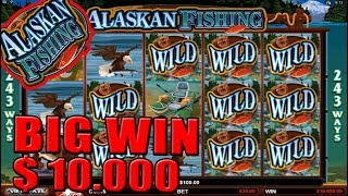 ★MUST WATCH!! $10.000 MEGA BIG WIN!!★ on Alaskan Fishing slot!!! screenshot 5