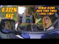 Woman Blows Over FOUR TIMES LEGAL LIMIT (0.332% BAC) after DWI Arrest
