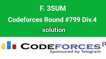 F. 3SUM | Codeforces Solution | Codeforces Round #799 (Div. 4) | Bangla | C++