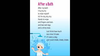 After my bath/ poem / popular nursery rhymes for kids @studywithfun8991