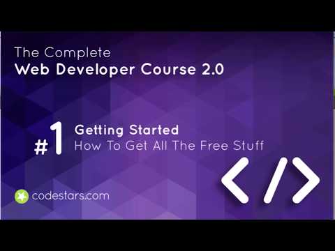 Free stuff! And how to get it... - The Complete Web Developer Course 2.0