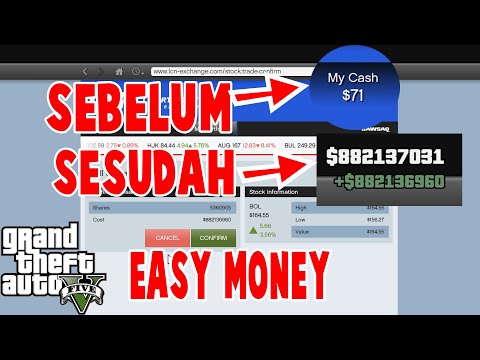 NEW! CARA MENDAPATKAN UANG DI GTA 5 PS3,PS4,XBOX,PC DENGAN CHEAT BERMAIN SAHAM!!!