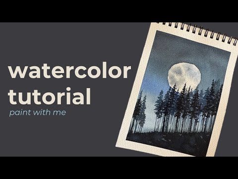 Landscape in Watercolors 🎨 Art Tutorial for Beginners