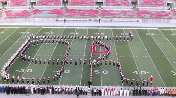 Ohio State Marching Band Script Ohio at Buckeye Invitational Great Sound 10 12 2013 from C Deck