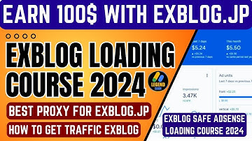 Exblog Adsense Loading Method 2024 🔥Exblog JP 🔥Earn Money with Exblog Website Arbitration