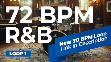 R&B Drum Loop – 72 BPM (4/4) | Smooth & Soulful Groove – Loop 1 (Free Download)