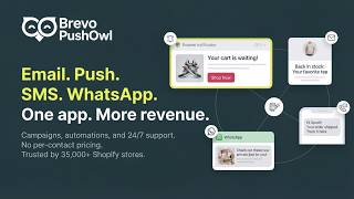 Brevo PushOwl: Web push, email, and SMS campaigns