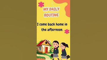 My Daily Routine – Easy English Paragraph for Kids | English for kids  - Kidz Wonder Playhouse