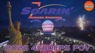 NEWLY UPDATED Soarin' Across America | 2026 4K60FPS POV | Epcot Disney World