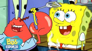 Bob Esponja | O Sr. Siriguejo é o MELHOR chefe 🦀 | 30 Minutos | Bob Esponja em Português