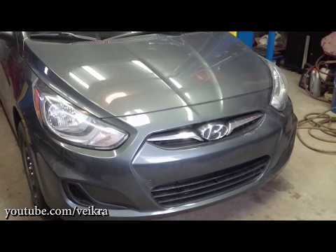 Хитрость замены стартера Hyundai Accent 2012 года.