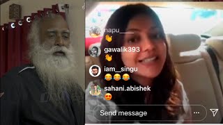 Instagram Live Kajal Agarwal  With Sadhguru Jaggi Vasudev screenshot 5
