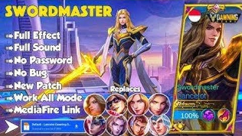 Script Skin Lancelot Hero Dawning Stars no pw full effect and sound terbaru