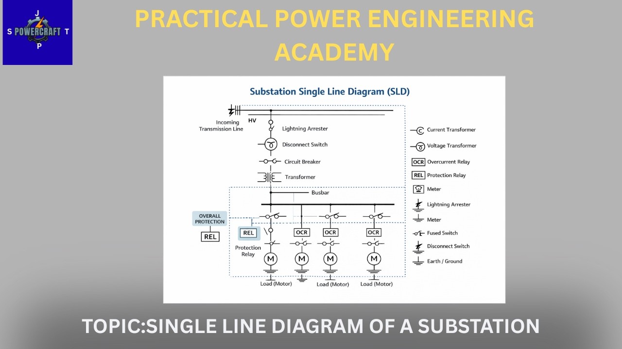 Substation Single Line Diagram Explained | SLD Basics for Beginners ...