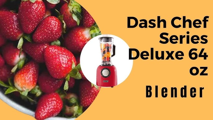 Dash Chef Series Deluxe 64 oz Blender with Stainless Steel Blades