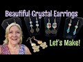 Crystal handmade earrings from upcycled necklaces  creative jewelry design inspiration