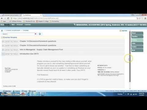 Forum Posting Procedure