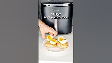 #shorts #asmr Life Hack🥚 Perfect Soft Boiled Eggs made with COSORI Turboblaze #airfryer (DC601) 🥚