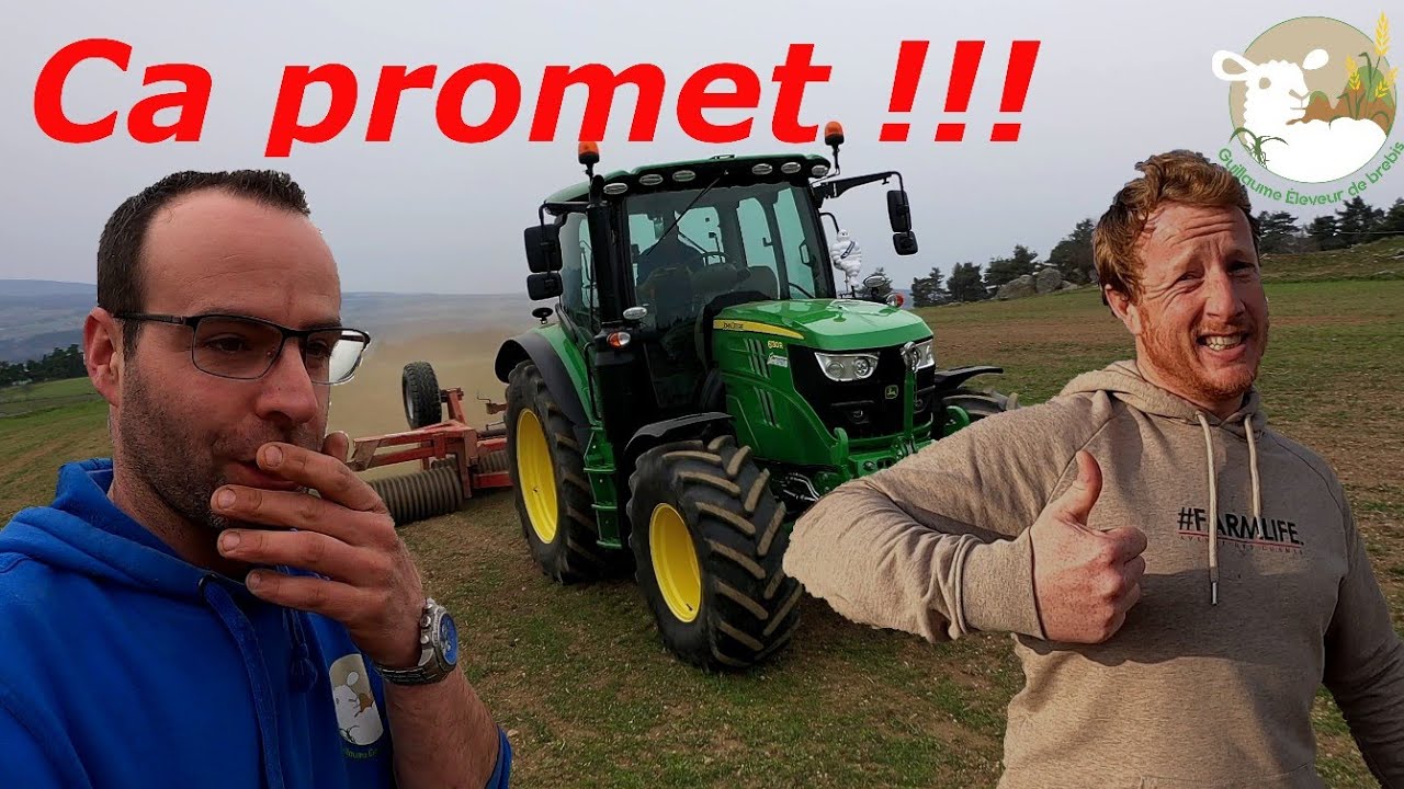 Sursemis de prairie avec ETIENNE agriyoutubeurre 😱😳🤪!!N°109