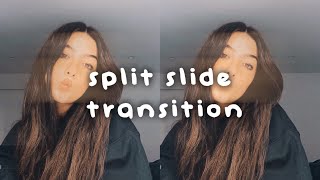 split slide transition on video star | Editing with me