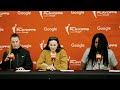 Sabrina Ionescu, Jonquel Jones & Sandy Brondello | Post Game Press Conference | Sept. 17, 2025