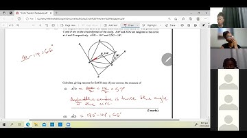 Circle Geometry/Theorems CXC CSEC Mathematics Pastpapers
