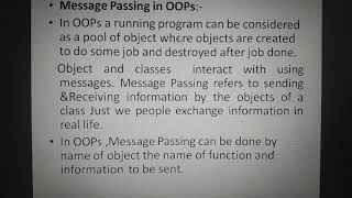 Object Create in C++ and Message Passing Between Object in C++ language