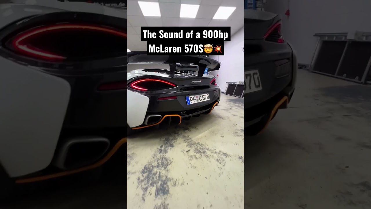 Crazy Sound of a 900hp McLaren 570S powered by 