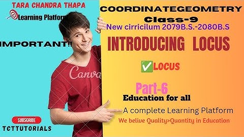 Class9 Coordinate geometry locus|part-6 for coordinate geometry grade9 locus|New curriculum(079-081)
