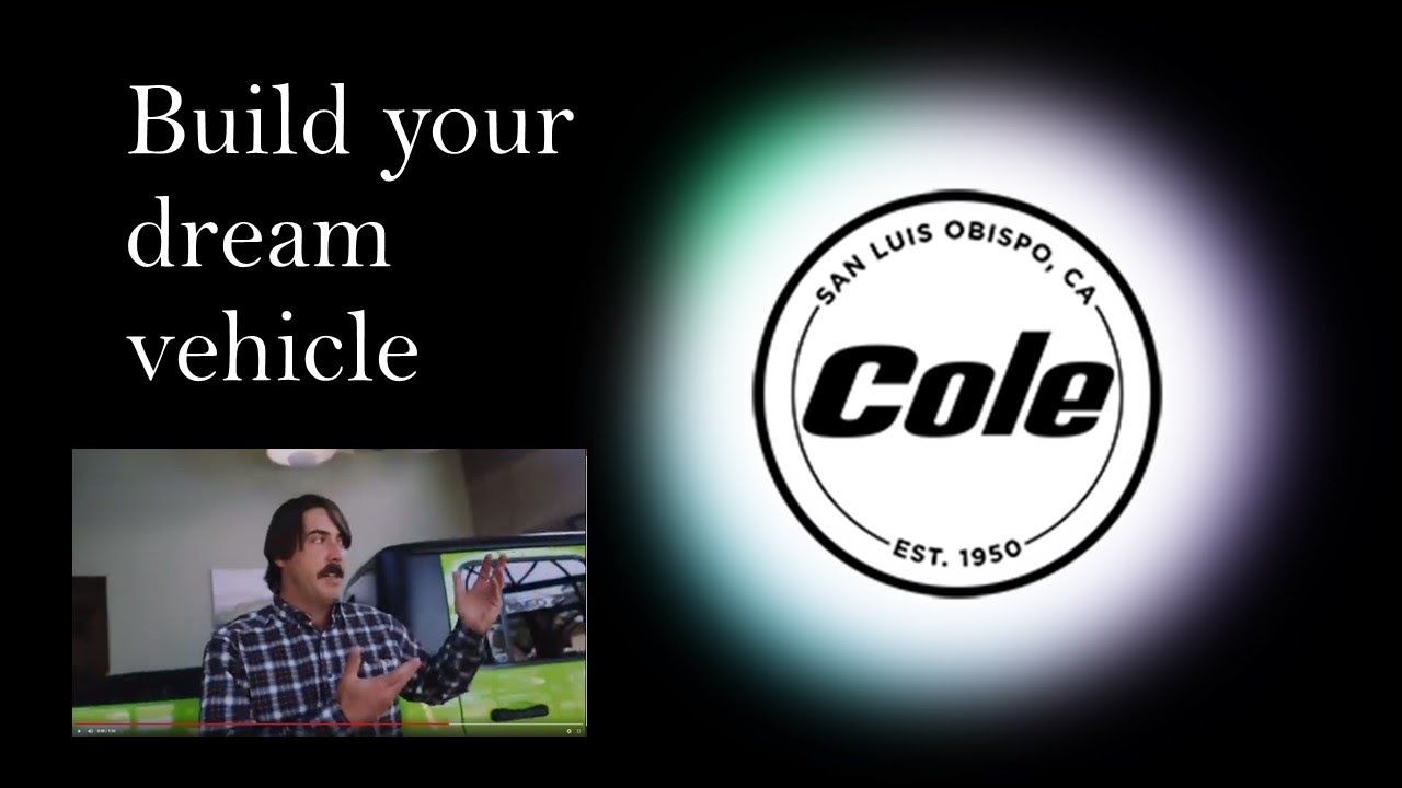 Cole Autos in San Luis Obispo CA. Why order a new vehicle? YouTube