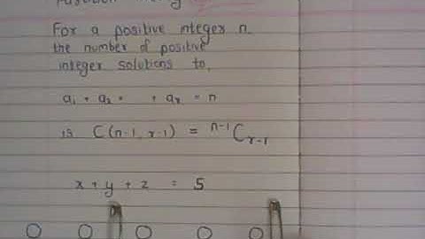 Combinatorics - Partition Theory - Number of positive integer solutions (Intuition)